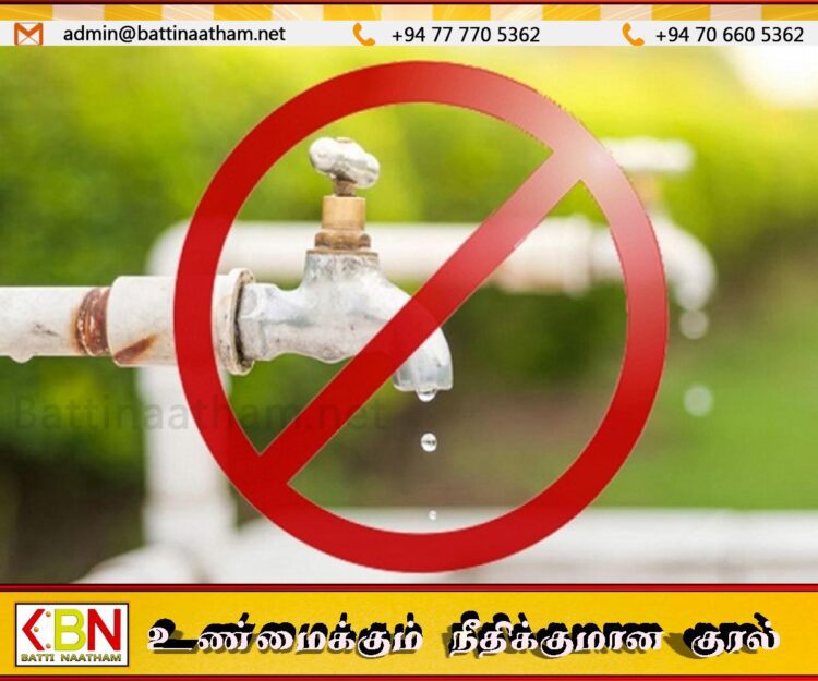நாட்டின் சில பகுதிகளில் இன்று 12 மணிநேரம் நீர் வெட்டு