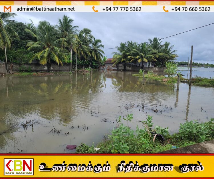 வெள்ளத்தால் பாதிக்கப்பட்டுள்ள அம்பாறை மாவட்ட தாழ் நிலப்பகுதி மக்கள்
