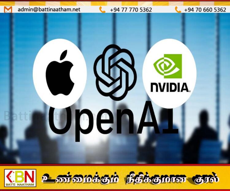 ஆப்பிள் நிறுவனத்தை பின்னுக்கு தள்ளிய என்விடியா