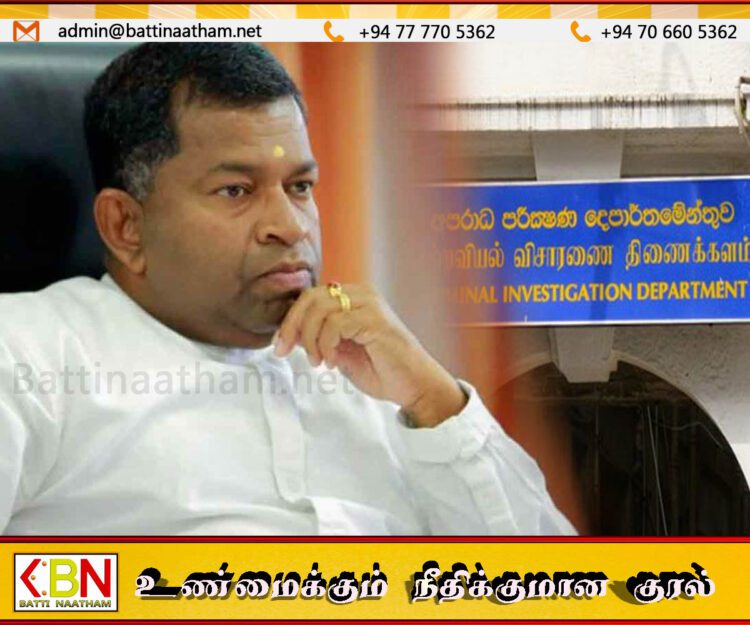 குற்றப்புலனாய்வு திணைக்களத்தில் முன்னிலையாகினார் பிள்ளையான்