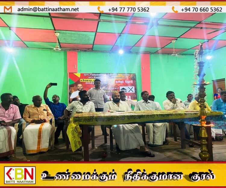 களுவாஞ்சிக்குடியில் சாணக்கியனின் பிரச்சாரக்கூட்டத்தை தடுத்து நிறுத்திய தேர்தல் ஆணைக்குழு