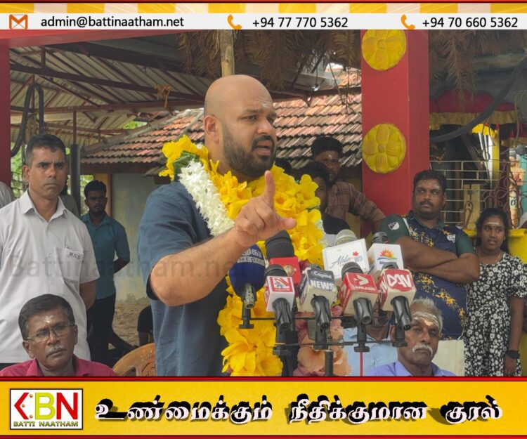 பொறுப்பினை தந்தால் வடக்கிலும் தமிழரசு கட்சியை கட்டியெழுப்புவேன்; சாணக்கியன்