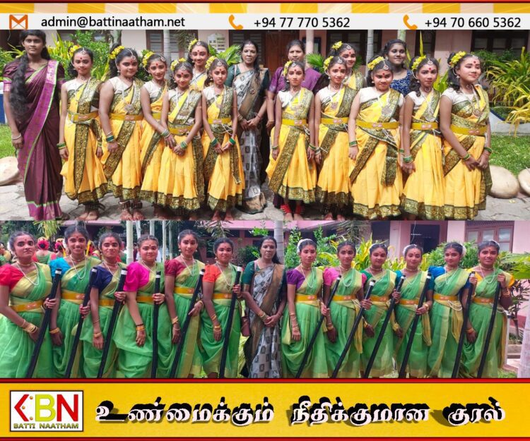 தேசிய மட்ட அகில இலங்கை நடன போட்டியில் புனித சிசிலியா பெண்கள் கல்லூரி மாணவிகள் முதலிடம்
