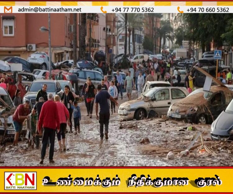 ஸ்பெயின் வெள்ளத்தில் பலியானோர் எண்ணிக்கை அதிகரிப்பு
