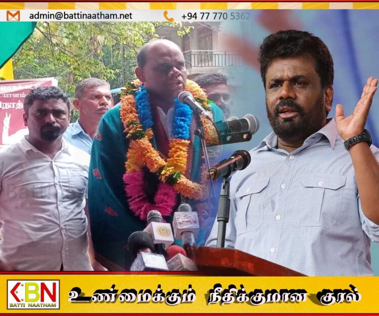 அனுரவினால் தமிழ் மக்களுக்கு ஒன்றும் செய்து விட முடியாது; இளையதம்பி சிறிநாத்