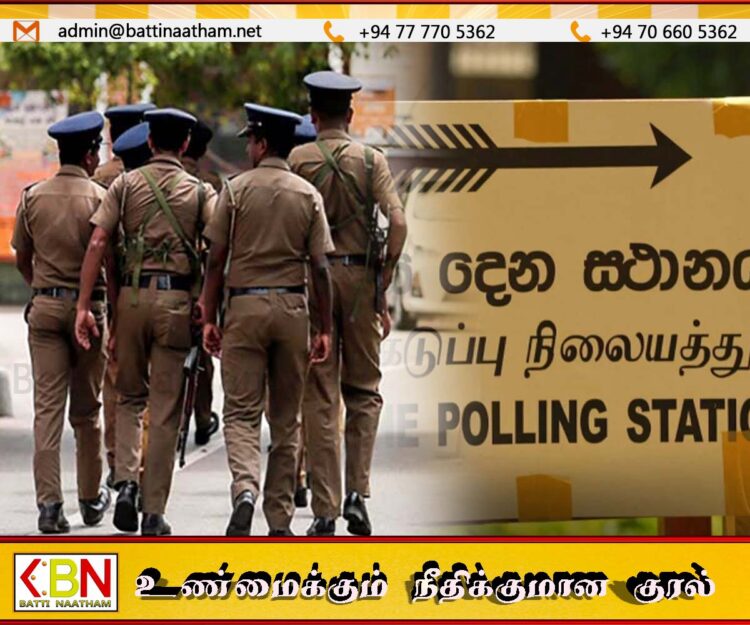 வாக்களிப்பு நிலையத்தில் போதையில் தள்ளாடிய பொலிஸார்