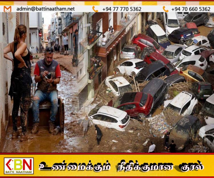வெள்ளக்காடான ஸ்பெயின் 150 க்கு மேற்பட்டோர் உயிரிழப்பு; மீட்பு பணிகள் தீவிரம்