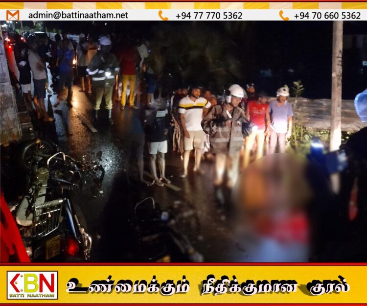 மாமாங்கம் பிரதான வீதியில் சற்று முன்னர் விபத்து; ஆபத்தான நிலையில் இளைஞன் வைத்தியசாலையில் அனுமதி