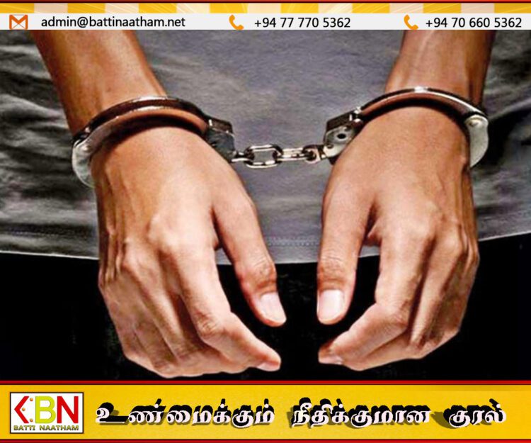 திருகோணமலையில் ஐஸ் போதைப் பொருள் வைத்திருந்த குற்றச்சாட்டில் இருவர் கைது