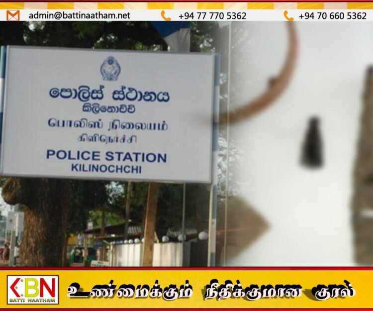 கிளிநொச்சி பொலிஸ் பிரிவில் பழங்கால பொருட்களுக்காக அகழ்வு பணி மேற்கொண்டவர்கள் கைது
