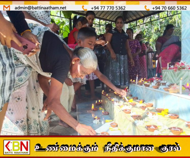 பாசிக்குடா கடற்கரையில் சுனாமியில் உயிரிழந்தோருக்கு அஞ்சலி