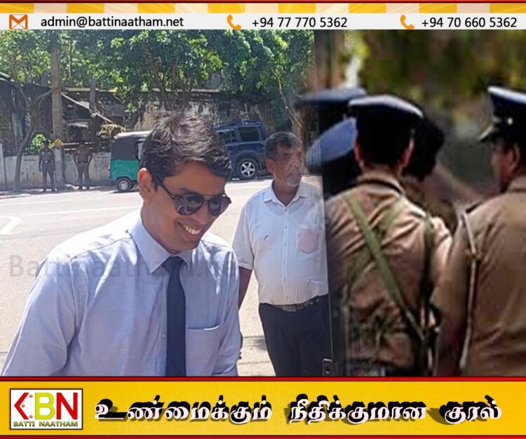 பொலிஸ் உத்தியோகத்தர்களையும் தன்னை சேர் என்று அழைக்குமாறு கூறும் அர்ச்சுனா?