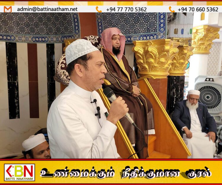 அஷ்-ஷெய்க் காரி முகம்மத் சஆத் நுமானி காத்தான்குடிக்கு விஜயம்