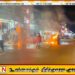 காத்தான்குடி வீதியில் தீப்பற்றியெரிந்த முச்சக்கர வண்டி