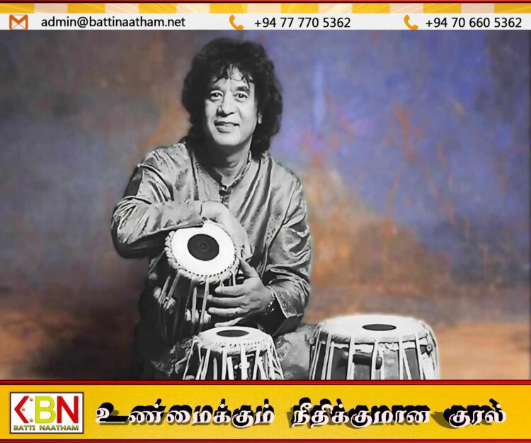 பிரபல தபேலா இசை மேதை ஷாகிர் ஹுசைன் காலமானார்