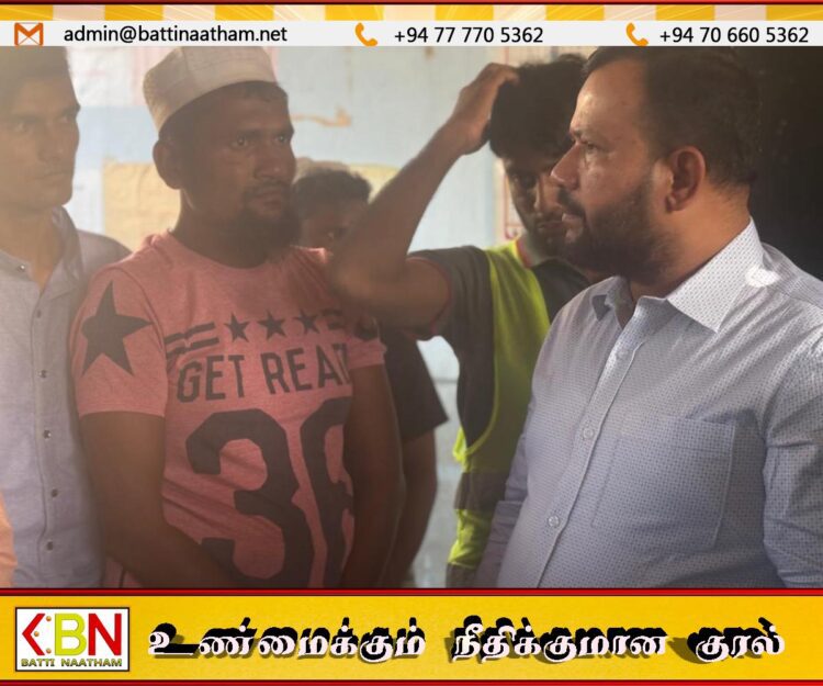 மியன்மார் அகதிகளை சந்தித்த ரிஷாட் பதியுதீன்