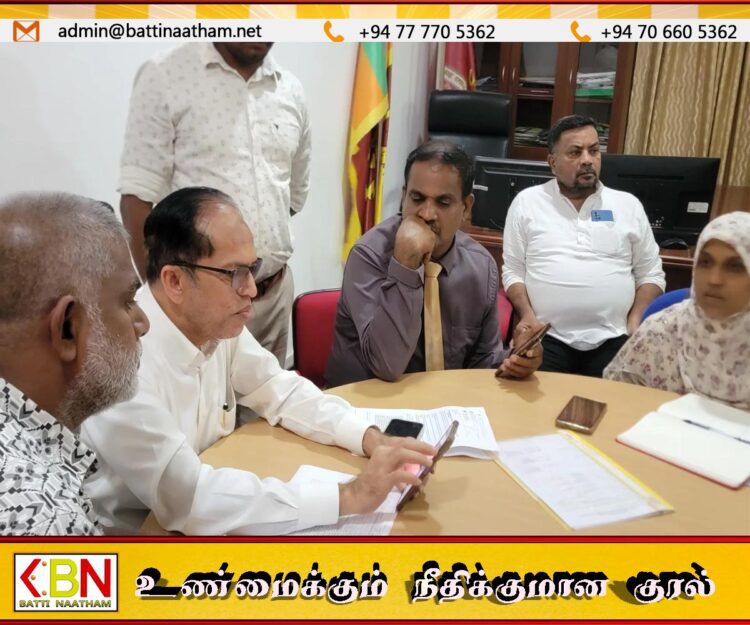 அனர்த்தத்தினால் சேதமடைந்துள்ள காத்தான்குடி நகர சபைக்குட்பட்ட வீதிகளை விரைவாக புனரமைக்குமாறு ஹிஸ்புல்லாஹ் கோரிக்கை