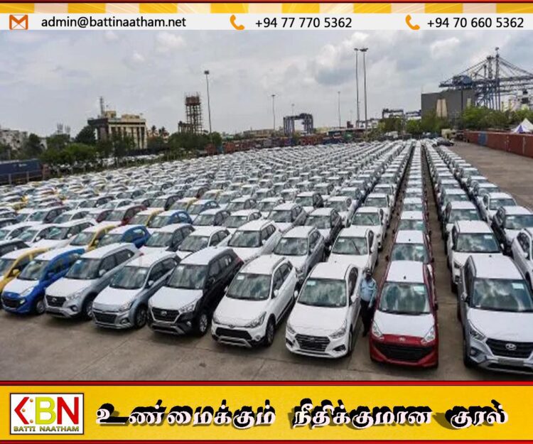 சட்டவிரோதமாக இறக்குமதி செய்யப்பட்ட 6,000 வாகனங்கள் பயன்பாட்டில்