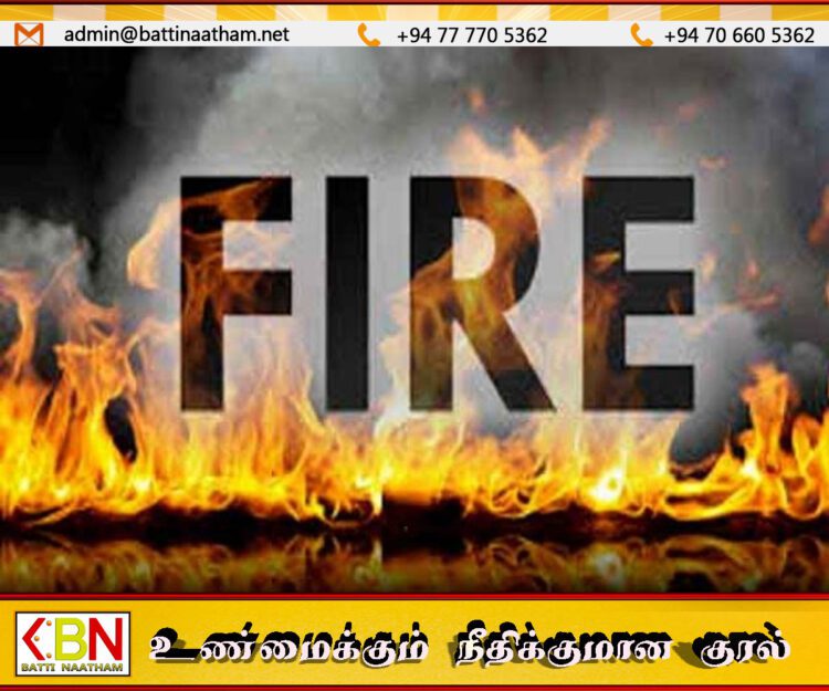 வெயாங்கொடை பொலிஸ் நிலையத்தில் தீ விபத்து