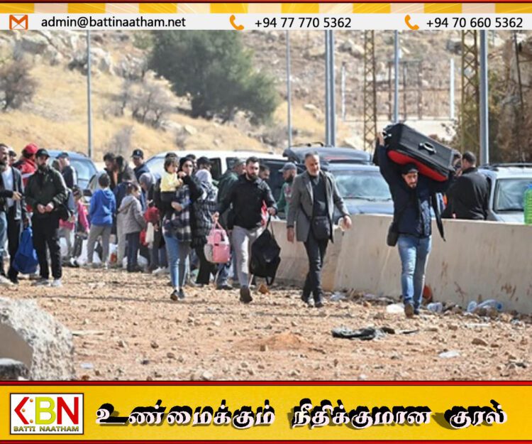 சிரியாவிலிருந்து இந்திய குடிமக்களை உடனடியாக வெளியேறுமாறு அறிவுறுத்தல்