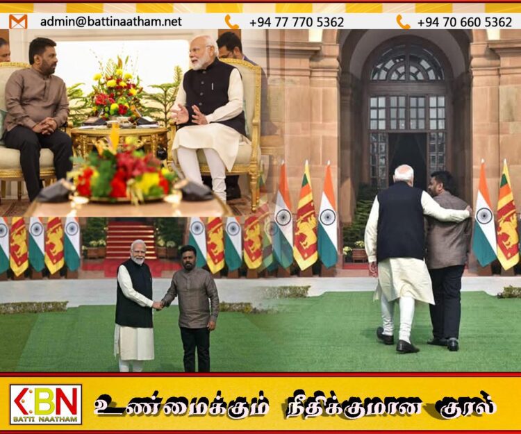 யாழ், கிழக்கு பல்கலை மாணவர்களுக்கு புலமைப்பரிசில்; அநுர- மோடி பேசிய விடயங்கள்!