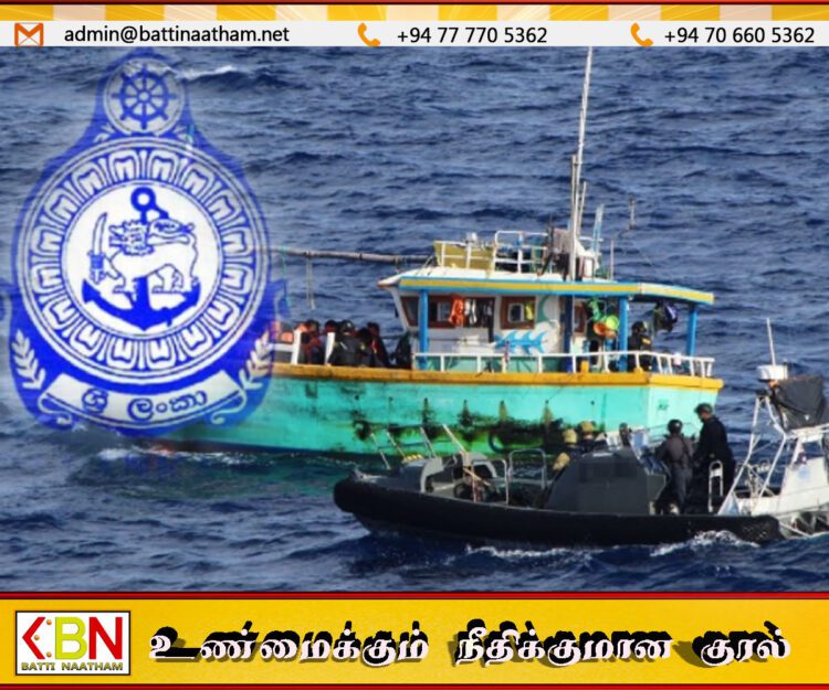 இலங்கைக் கடற்பரப்பரப்புக்குள் அத்து மீறி கடற்தொழிலில் ஈடுபட்ட 13 இந்திய கடற்தொழிலாளர்கள் கைது