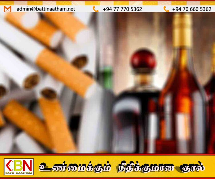 மதுபானம் மற்றும் சிகரெட்டின் விலை அதிகரிப்பு