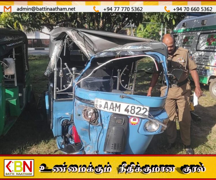 மட்டக்களப்பு – கல்முனை பிரதான வீதியில் விபத்து