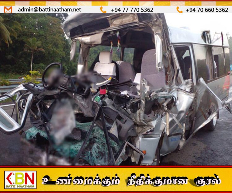 தனியார் பேருந்து சீமெந்து ஏற்றிச் சென்ற லொறியுடன் மோதி விபத்து
