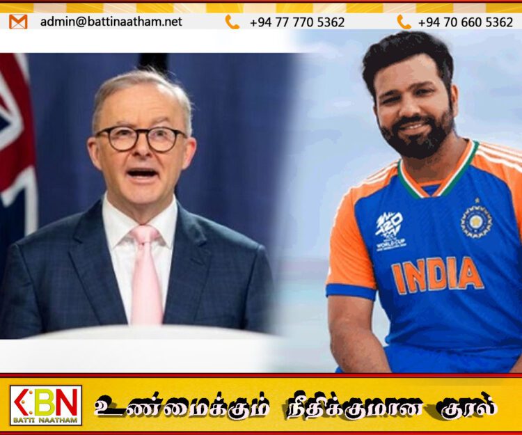 அவுஸ்திரேலிய பிரதமர் கிரிபில்லி ஹவுஸில் நடத்திய நிகழ்வில் ரோகித் சர்மாவின் உரை இரத்து