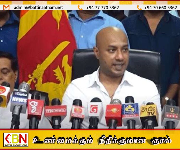 எதிர்வரும் தேர்தலில் ஸ்ரீலங்கா சுதந்திரக் கட்சி கதிரை சின்னத்தில் போட்டியிடும்; துமிந்த திஸாநாயக்க