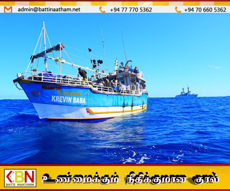 இந்திய மீனவர்களை மனிதாபிமான அடைப்படையில் மீட்டு திருப்பி அனுப்பிய இலங்கை கடற்படை