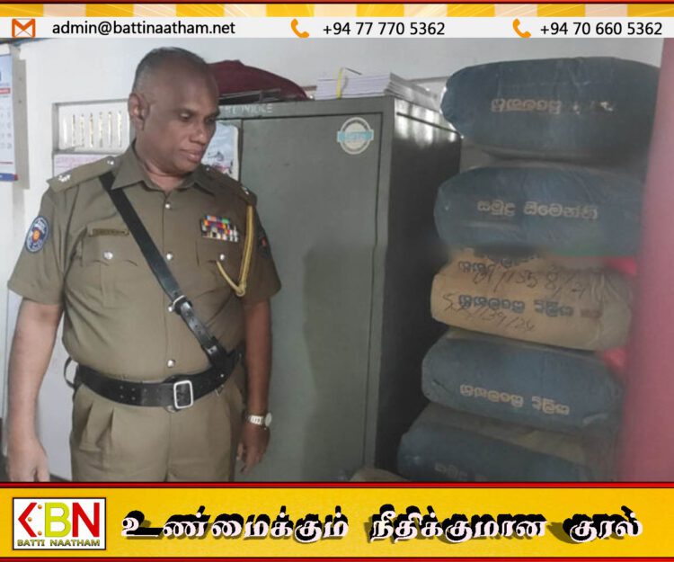 காத்தான்குடியில் சீமெந்து மூட்டைகள் திருட்டு; சந்தேக நபர்களை தேடும் பொலிஸார்