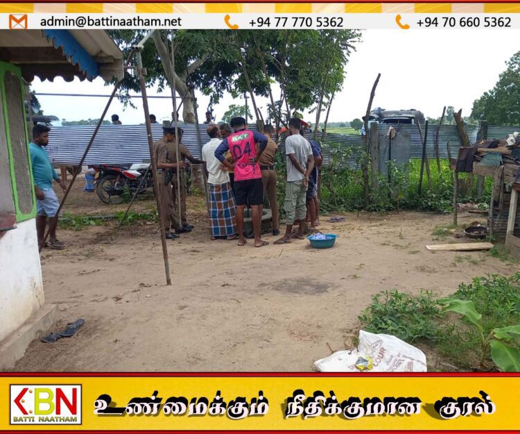 வெல்லாவெளியில் உயிரிழந்த குழந்தையின் மரணவீட்டிற்கு சென்று வந்தவர் கிணற்றுக்குள் தவறி வீழ்ந்து பலி
