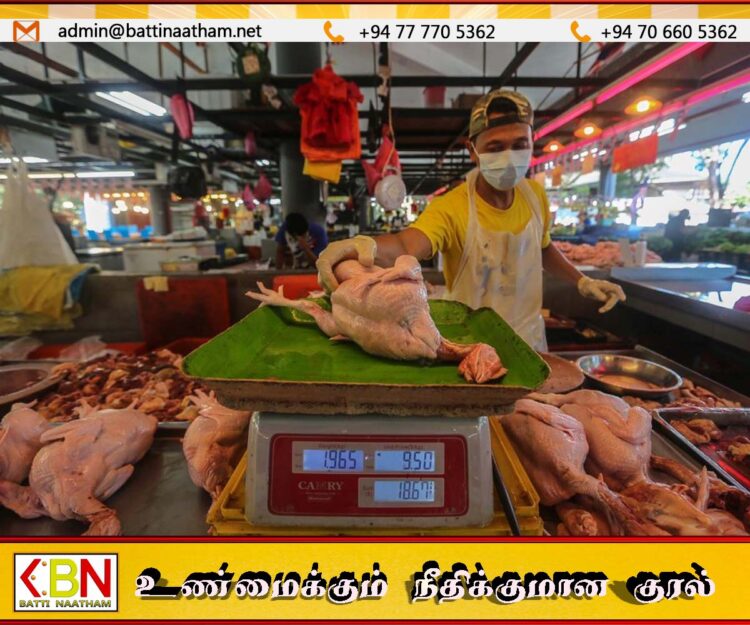 இலங்கையிலிருந்து சீனாவிற்கு கோழி இறைச்சி ஏற்றுமதி