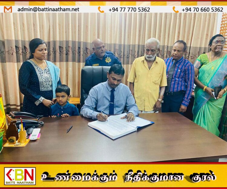 மட்டக்களப்பு மாநகர சபையினை முதன்மையானதாக மாற்றுவதற்கு அனைவரது ஒத்துழைப்பும் அவசியம்; புதிய ஆணையாளர் தனஞ்செயன்