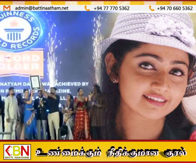 கின்னஸ் சாதனை படைத்த நடிகை திவ்யா உன்னி (காணொளி)