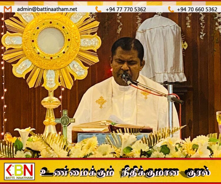 மட்டு புளியந்தீவு புனித மரியாள் பேராலயத்தில் புதுவருட ஆராதனை