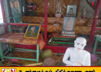 யாழ் வடமராட்சி பகுதியில் சாமி சிலைகளுடன் கரையொதுங்கியுள்ள வீடு
