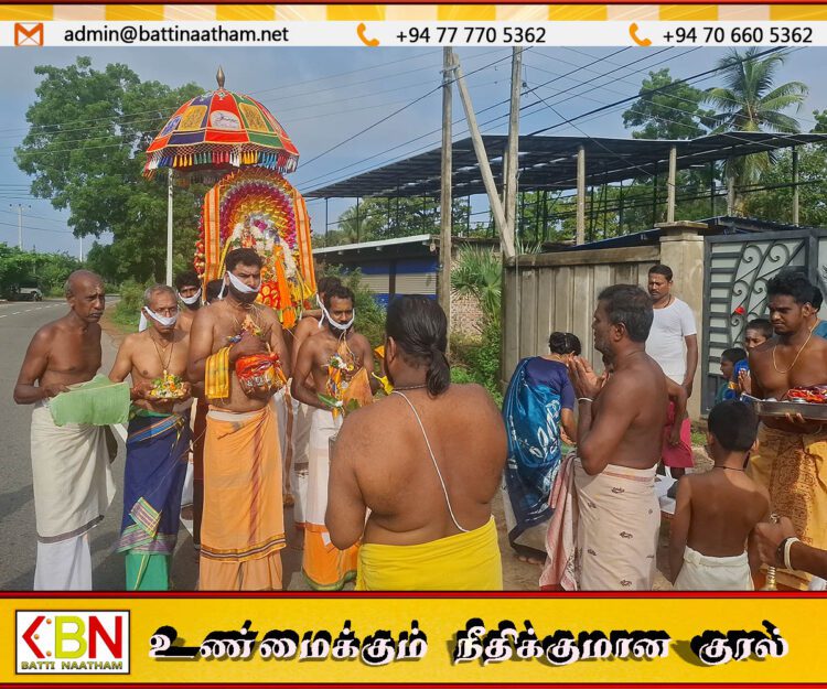 குருக்கள் மடம் ஸ்ரீலஸ்ரீ செல்லக் கதிர்காம சுவாமி ஆலயத்தில் ஆருத்ரா அபிசேக திருவிழா