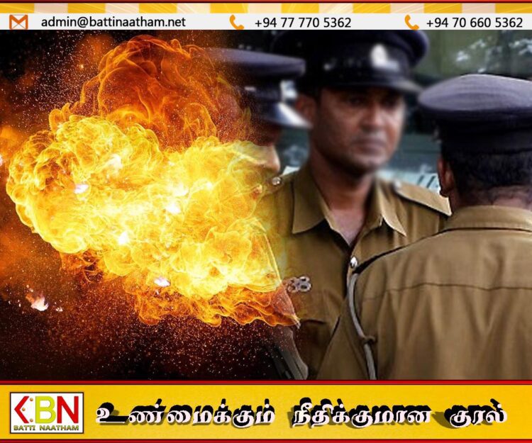 விகாரைக் காணியில் கைக்குண்டு வெடித்து சிதறியதால் பரபரப்பு