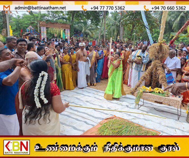 குருக்கள்மடம் ஸ்ரீலஸ்ரீ செல்லக்கதிர்காம சுவாமி ஆலயத்தில் தமிழர் பாரம்பரியத்தைப் பிரதிபலிக்கும் பொங்கல் விழா