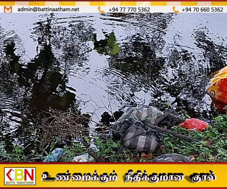 கழிவுகள் கொட்டப்பட்டு அசுத்தமாக காணப்படும் தென் எருவில் பற்று பிரதான வீதி;பொதுமக்கள் விசனம்