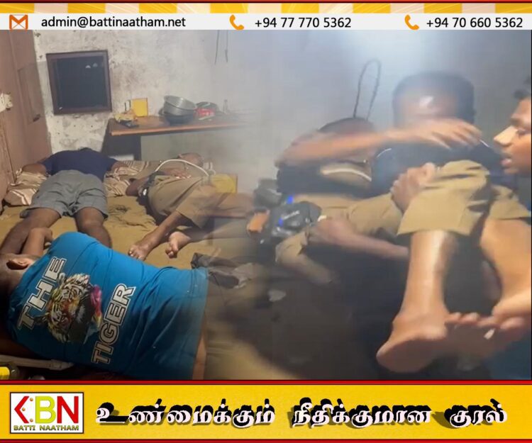 பணி நேரத்தில் மது அருந்திவிட்டு தூங்கிய பொலிஸ் அதிகாரி; வைரலாகும் காணொளி