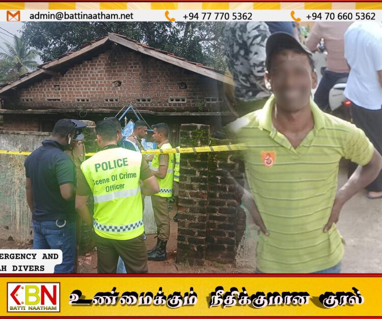 பிறைந்துரைச்சேனை கொலை விவகாரம்; பிரதான சந்தேக நபர் வாழைச்சேனை பொலிஸாரால் கைது