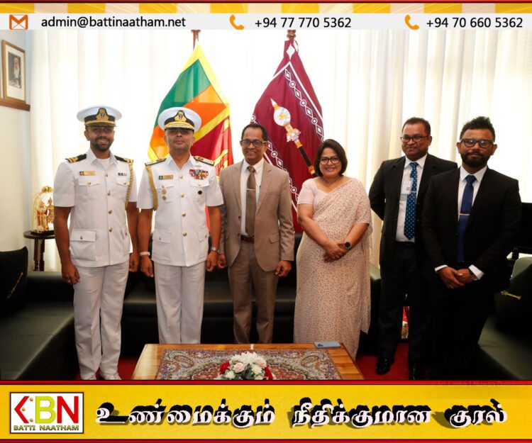 சபாநாயகருடன் கலந்துரையாடலில் ஈடுபட்ட இலங்கை கடற்படைத் தளபதி