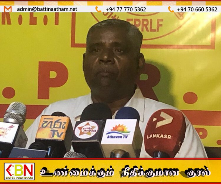 தமிழ் தேசியத்தை பாதுகாக்க தமிழ் தரப்புகள் ஓரணியில் திரளாவிடின் கட்சிகளை கலைத்து விட்டு வீட்டுக்கு செல்லுங்கள்; இரா. துரைரெட்ணம்
