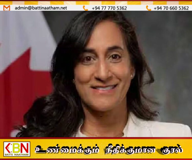 கனடாவிற்கான பிரதமர் போட்டியிலிருந்து விலகும் அனிதா இந்திரா!