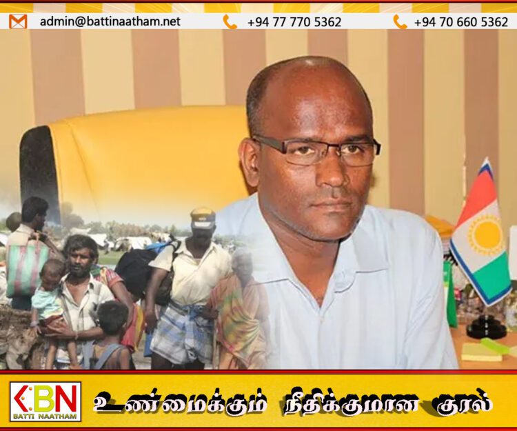 யுத்த காலத்தின் போது பொதுமக்களுக்கு வெளிநாட்டிலிருந்து அனுப்பப்பட்ட பொருட்களை சத்தியலிங்கம் திருடி விற்றாரா?