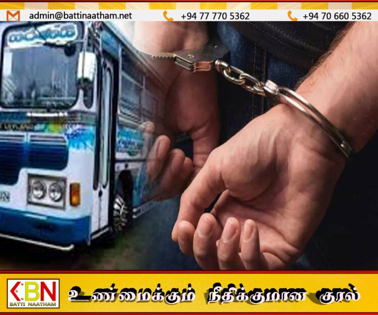 மது போதையில் பாடசாலை பஸ்ஸை செலுத்திய சாரதி கைது